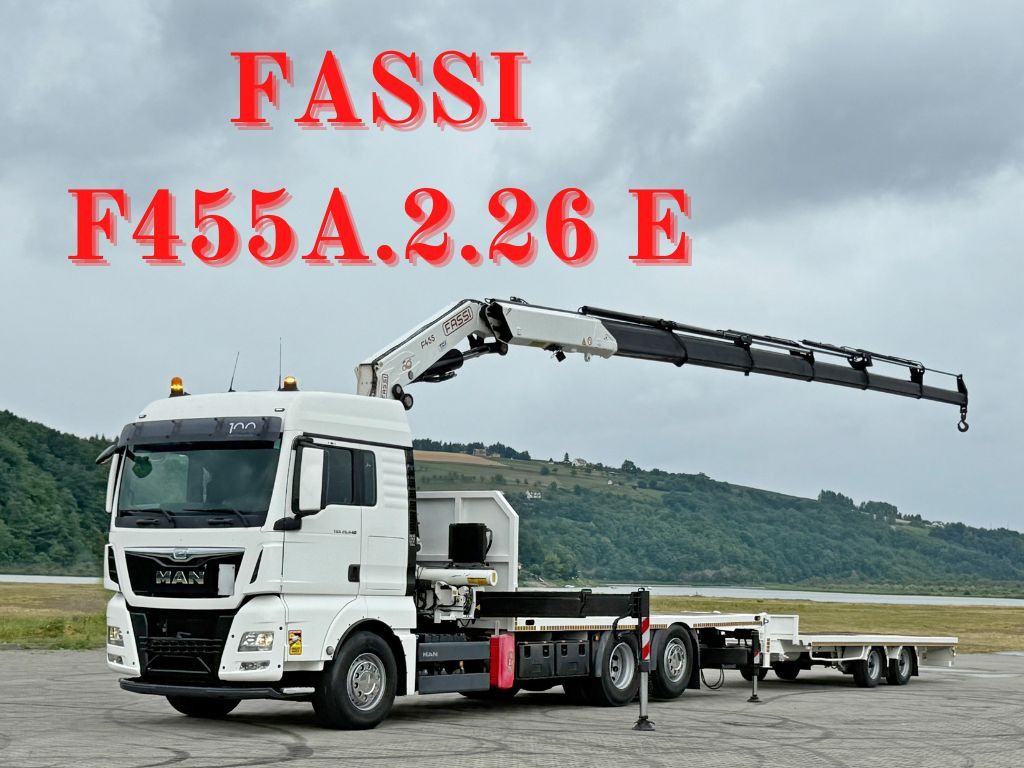 MAN TGX 26.440 * FASSI F455A.2.26E + FUNK + Anhänger - Вантажівка з маніпулятором: фото 1 MAN TGX 26.440 * FASSI F455A.2.26E + FUNK + Anhänger - Вантажівка з маніпулятором: фото 1