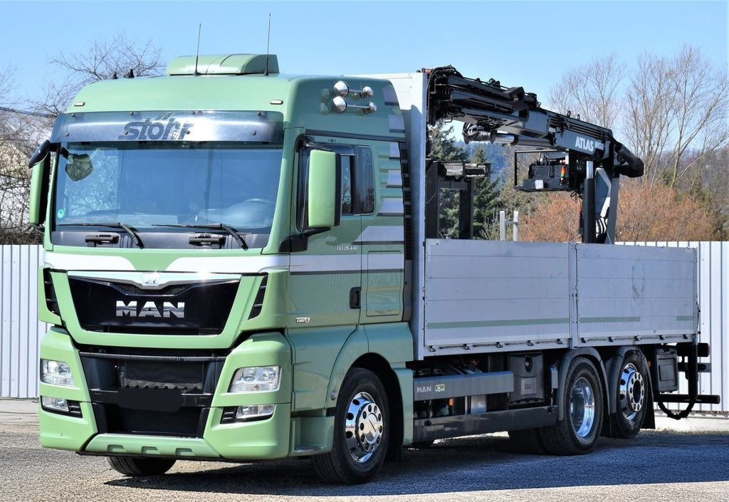 MAN TGX 26.440 Pritsche 6,60 m* ATLAS 125.2V-A12VB MAN TGX 26.440 Pritsche 6,60 m* ATLAS 125.2V-A12VB - Вантажівка з маніпулятором: фото 4 MAN TGX 26.440 Pritsche 6,60 m* ATLAS 125.2V-A12VB MAN TGX 26.440 Pritsche 6,60 m* ATLAS 125.2V-A12VB - Вантажівка з маніпулятором: фото 4