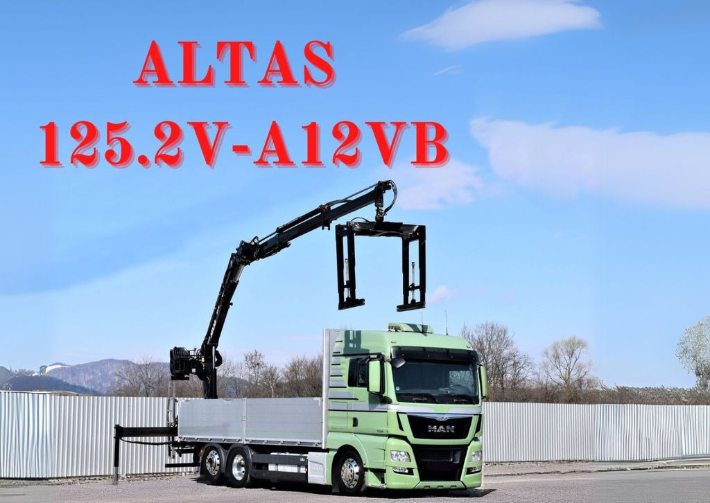 MAN TGX 26.440 Pritsche 6,60 m* ATLAS 125.2V-A12VB - Вантажівка з маніпулятором: фото 1 MAN TGX 26.440 Pritsche 6,60 m* ATLAS 125.2V-A12VB - Вантажівка з маніпулятором: фото 1