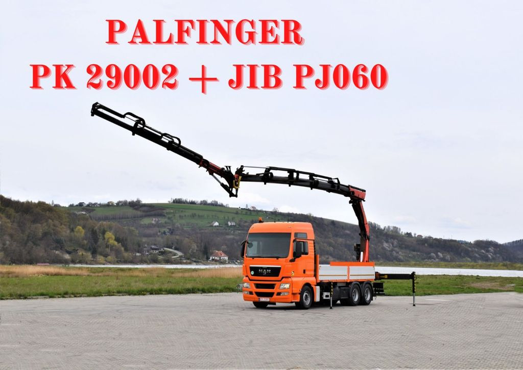 MAN TGX 28.540 * PK29002 + JIB PJ060/FUNK! - Вантажівка з маніпулятором, Бортова вантажівка/ Платформа: фото 1 MAN TGX 28.540 * PK29002 + JIB PJ060/FUNK! - Вантажівка з маніпулятором, Бортова вантажівка/ Платформа: фото 1