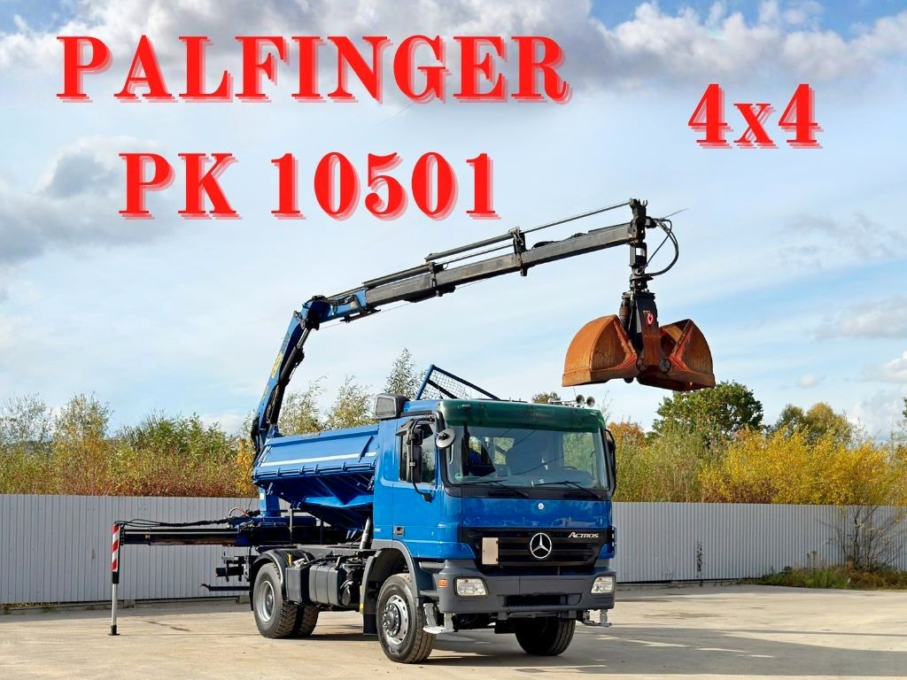 Mercedes-Benz ACTROS 1841 * PK 10501 + FUNK * TOP * 4x4 - Вантажівка з маніпулятором: фото 1 Mercedes-Benz ACTROS 1841 * PK 10501 + FUNK * TOP * 4x4 - Вантажівка з маніпулятором: фото 1