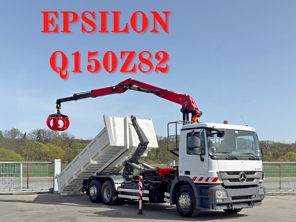Mercedes-Benz ACTROS 2536 * Abrollkipper + EPSILON Q150Z82 - Гаковий мультиліфт вантажівка: фото 1 Mercedes-Benz ACTROS 2536 * Abrollkipper + EPSILON Q150Z82 - Гаковий мультиліфт вантажівка: фото 1