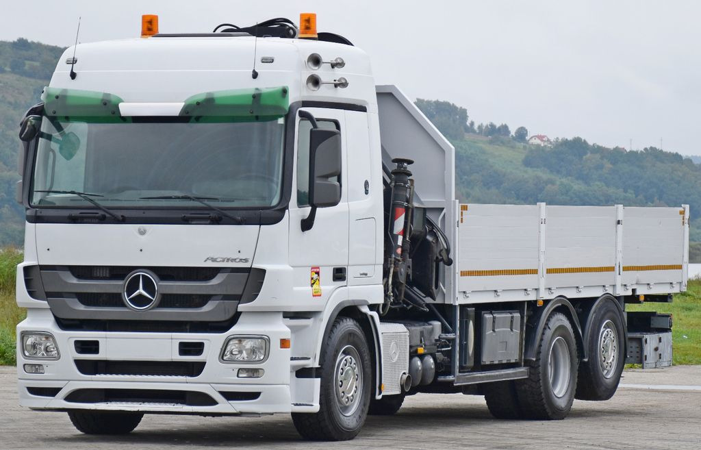 Mercedes-Benz ACTROS 2544 * HIAB 377 E - 8 HIPRO + FUNK* TOP - Вантажівка з маніпулятором, Бортова вантажівка/ Платформа: фото 3 Mercedes-Benz ACTROS 2544 * HIAB 377 E - 8 HIPRO + FUNK* TOP - Вантажівка з маніпулятором, Бортова вантажівка/ Платформа: фото 3