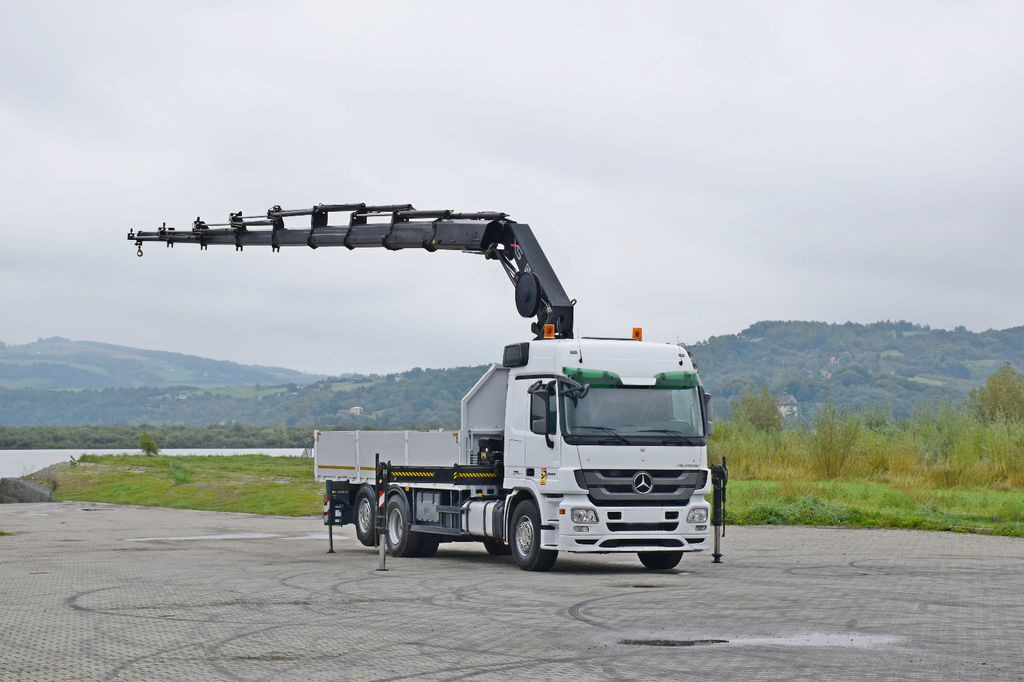 Mercedes-Benz ACTROS 2544 * HIAB 377 E - 8 HIPRO + FUNK* TOP - Вантажівка з маніпулятором, Бортова вантажівка/ Платформа: фото 2 Mercedes-Benz ACTROS 2544 * HIAB 377 E - 8 HIPRO + FUNK* TOP - Вантажівка з маніпулятором, Бортова вантажівка/ Платформа: фото 2