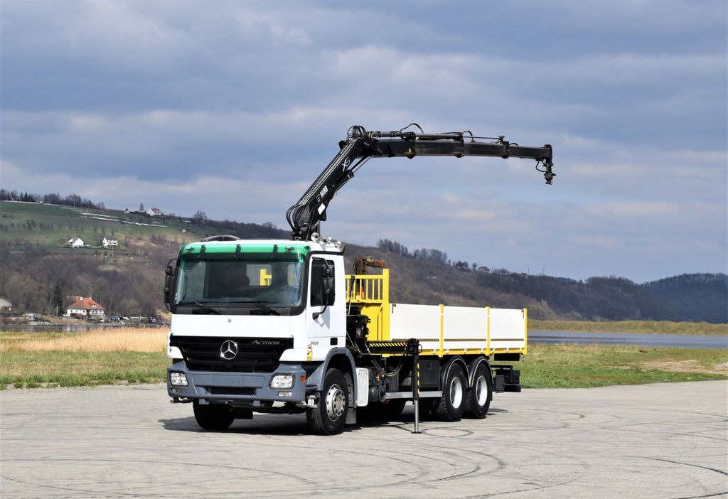 Mercedes-Benz ACTROS 2632 * HIAB 144B-3HIDUO+FUNK / 6x4 - Вантажівка з маніпулятором, Бортова вантажівка/ Платформа: фото 2 Mercedes-Benz ACTROS 2632 * HIAB 144B-3HIDUO+FUNK / 6x4 - Вантажівка з маніпулятором, Бортова вантажівка/ Платформа: фото 2