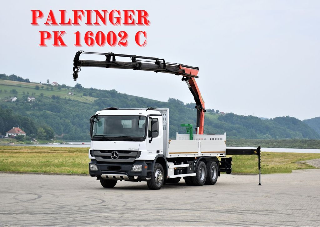 Mercedes-Benz ACTROS 2636 * PK 16002 C + FUNK/6x4 - Вантажівка з маніпулятором, Бортова вантажівка/ Платформа: фото 1 Mercedes-Benz ACTROS 2636 * PK 16002 C + FUNK/6x4 - Вантажівка з маніпулятором, Бортова вантажівка/ Платформа: фото 1