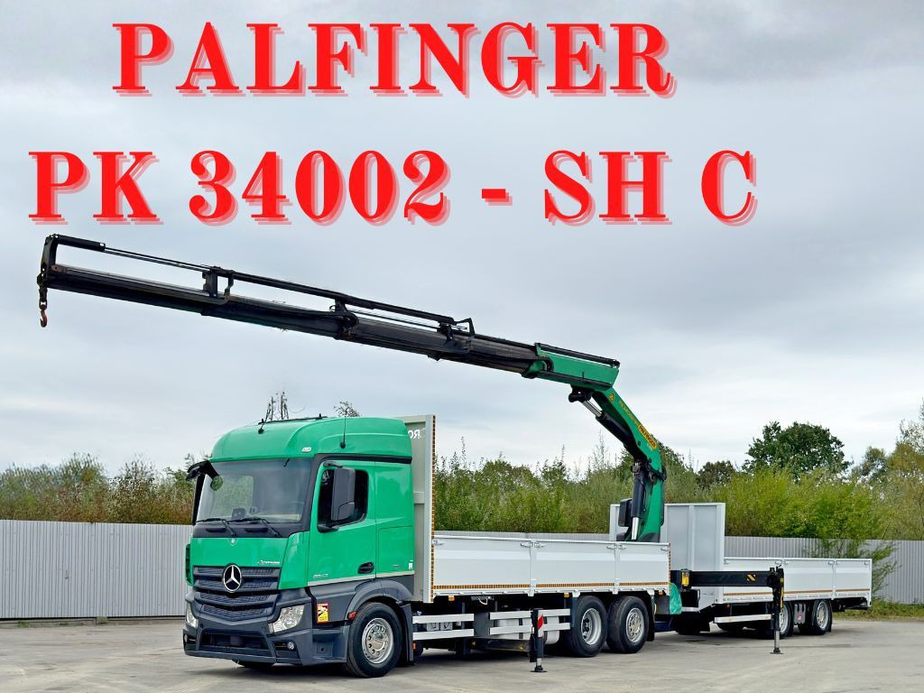 Mercedes-Benz ACTROS 2645* PK 34002 - SH C/FUNK+Anhänger* TOP - Вантажівка з маніпулятором: фото 1 Mercedes-Benz ACTROS 2645* PK 34002 - SH C/FUNK+Anhänger* TOP - Вантажівка з маніпулятором: фото 1