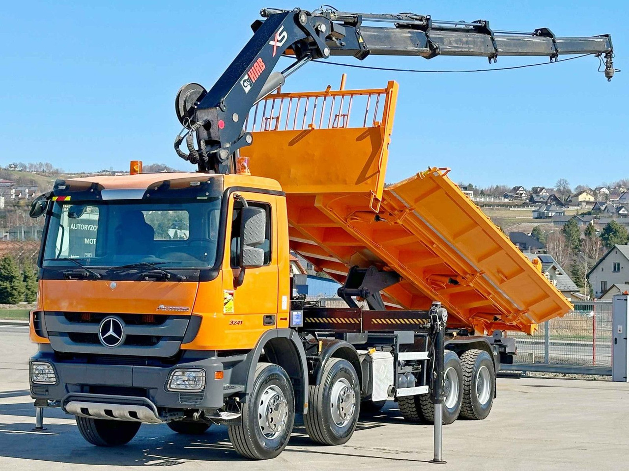 Mercedes-Benz ACTROS 3241 * HIAB 322 EP-4 HIDUO + FUNK / 8x4 - Самоскид вантажівка, Вантажівка з маніпулятором: фото 3 Mercedes-Benz ACTROS 3241 * HIAB 322 EP-4 HIDUO + FUNK / 8x4 - Самоскид вантажівка, Вантажівка з маніпулятором: фото 3