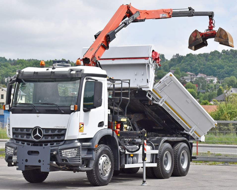Mercedes-Benz AROCS 2635* FASSI F165AZ.0.22 + FUNK * 6x4 - Вантажівка з маніпулятором, Самоскид вантажівка: фото 3 Mercedes-Benz AROCS 2635* FASSI F165AZ.0.22 + FUNK * 6x4 - Вантажівка з маніпулятором, Самоскид вантажівка: фото 3