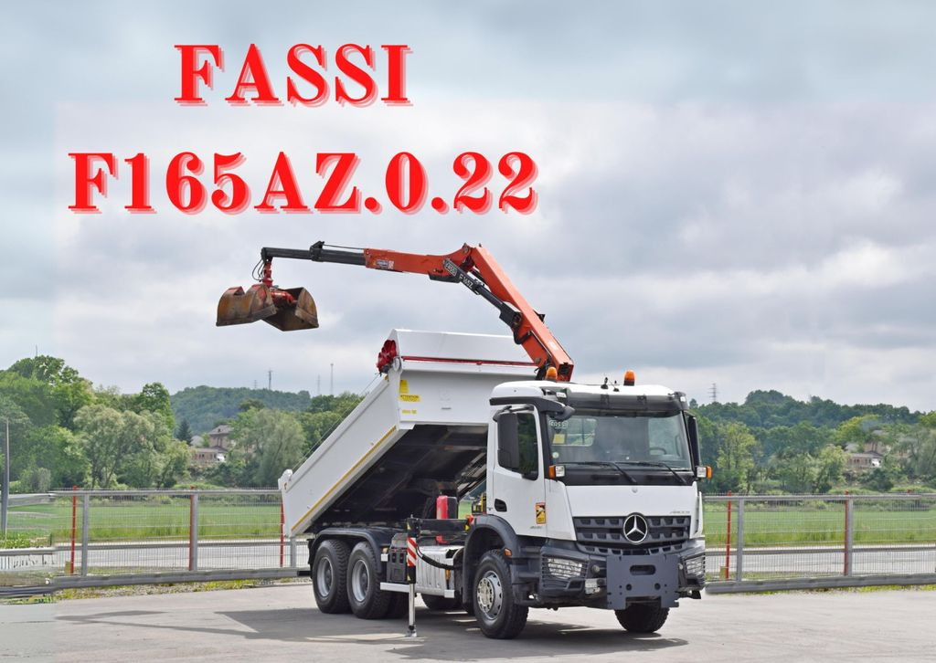 Mercedes-Benz AROCS 2635* FASSI F165AZ.0.22 + FUNK * 6x4 - Вантажівка з маніпулятором, Самоскид вантажівка: фото 1 Mercedes-Benz AROCS 2635* FASSI F165AZ.0.22 + FUNK * 6x4 - Вантажівка з маніпулятором, Самоскид вантажівка: фото 1