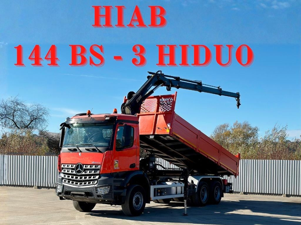 Mercedes-Benz AROCS 2640 *HIAB 144 BS - 3/FUNK  + * 6x4 - Вантажівка з маніпулятором: фото 1 Mercedes-Benz AROCS 2640 *HIAB 144 BS - 3/FUNK  + * 6x4 - Вантажівка з маніпулятором: фото 1