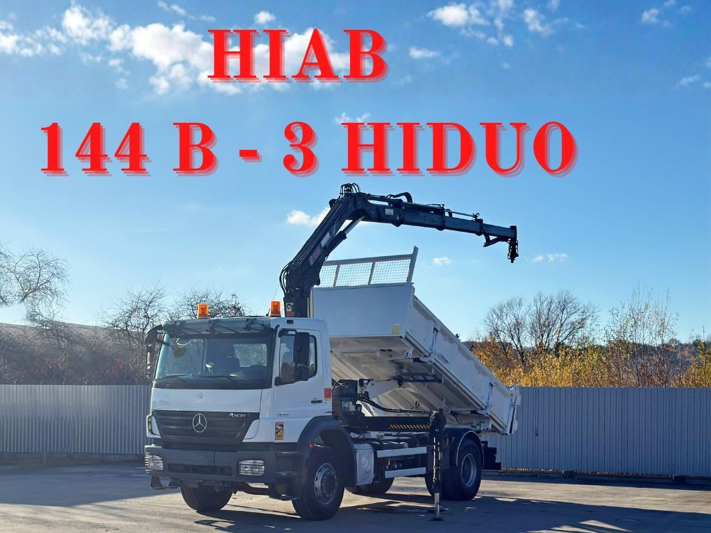 Mercedes-Benz AXOR 1833 * HIAB 144 B - 3 HIDUO + FUNK * TOP - Вантажівка з маніпулятором: фото 1 Mercedes-Benz AXOR 1833 * HIAB 144 B - 3 HIDUO + FUNK * TOP - Вантажівка з маніпулятором: фото 1