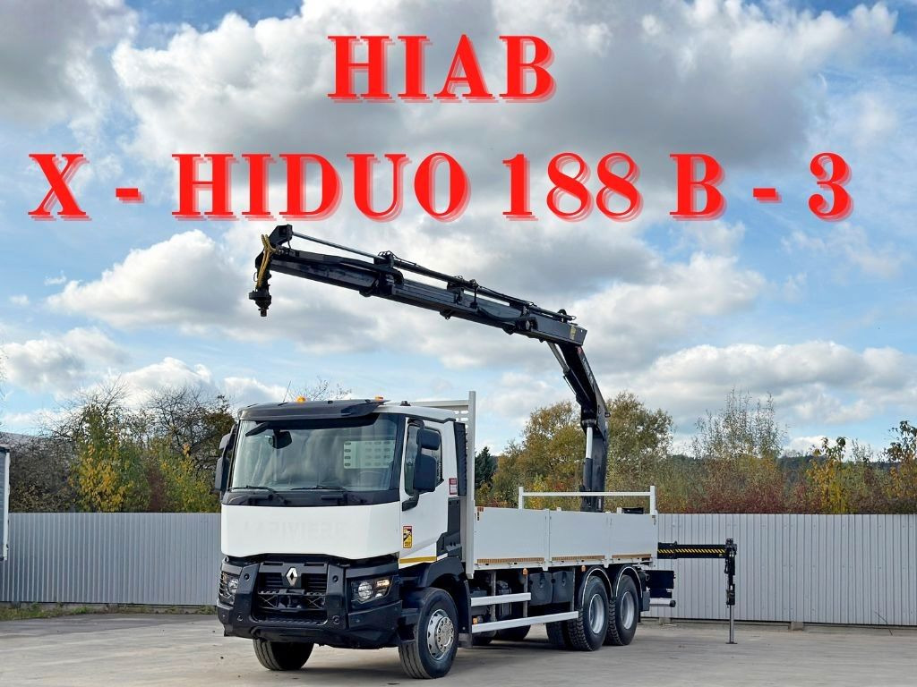 Renault C 380* HIAB X-HIDUO 188 B-3/FUNK*6x4 - Вантажівка з маніпулятором: фото 1 Renault C 380* HIAB X-HIDUO 188 B-3/FUNK*6x4 - Вантажівка з маніпулятором: фото 1