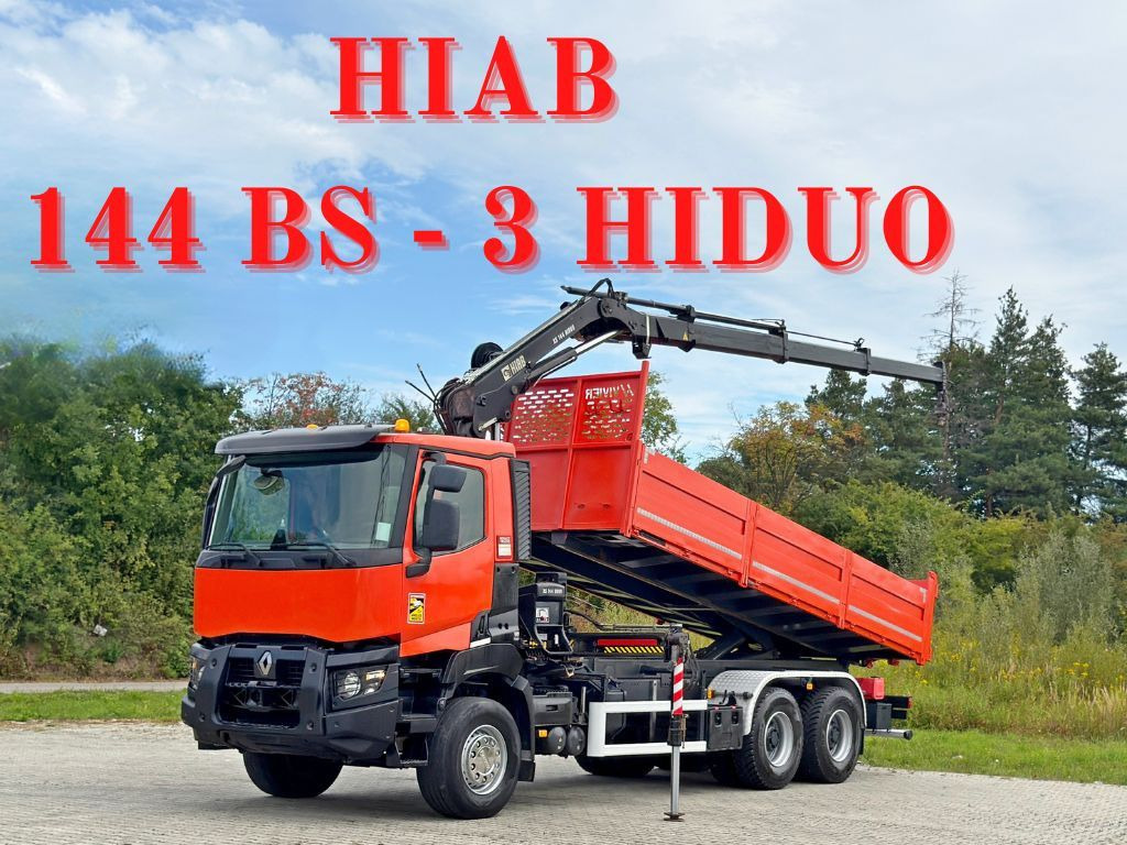 Renault K 380 * HIAB 144 BS - 3 HIDUO + FUNK * 6x4 * TOP - Вантажівка з маніпулятором: фото 1 Renault K 380 * HIAB 144 BS - 3 HIDUO + FUNK * 6x4 * TOP - Вантажівка з маніпулятором: фото 1