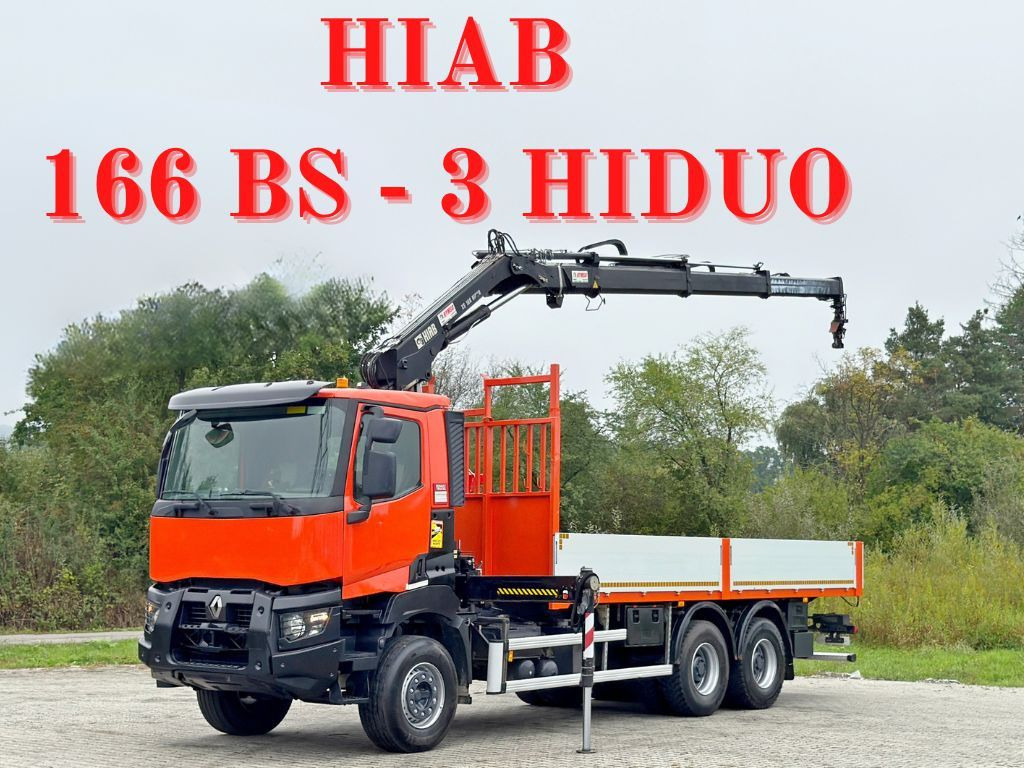 Renault K 380 * HIAB 166 BS-3 HIDUO + FUNK* 6x4 - Вантажівка з маніпулятором: фото 1 Renault K 380 * HIAB 166 BS-3 HIDUO + FUNK* 6x4 - Вантажівка з маніпулятором: фото 1