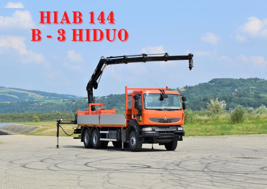Renault KERAX 410 * HIAB 144 B-3 HIDUO / 6x4 * TOP Renault KERAX 410 * HIAB 144 B-3 HIDUO / 6x4 * TOP - Вантажівка з маніпулятором, Бортова вантажівка/ Платформа: фото 1 Renault KERAX 410 * HIAB 144 B-3 HIDUO / 6x4 * TOP Renault KERAX 410 * HIAB 144 B-3 HIDUO / 6x4 * TOP - Вантажівка з маніпулятором, Бортова вантажівка/ Платформа: фото 1