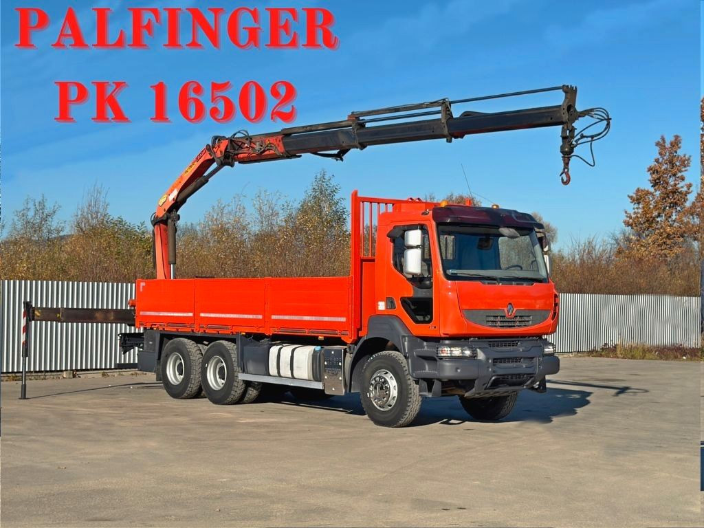 Renault KERAX 410 *PK 16502 + FUNK / 6x4 * TOP - Вантажівка з маніпулятором: фото 1 Renault KERAX 410 *PK 16502 + FUNK / 6x4 * TOP - Вантажівка з маніпулятором: фото 1