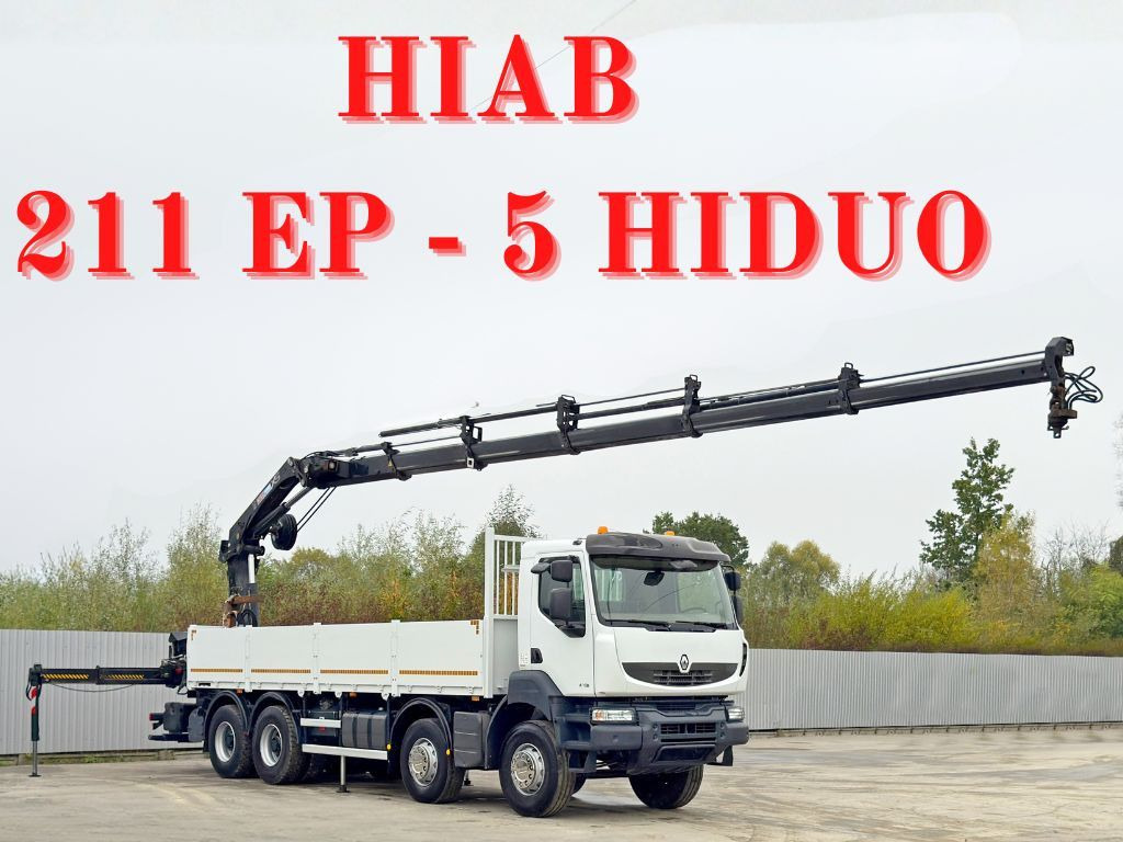 Renault KERAX 430 * HIAB 211 EP-5 HIDUO /FUNK *8x4 - Вантажівка з маніпулятором: фото 1 Renault KERAX 430 * HIAB 211 EP-5 HIDUO /FUNK *8x4 - Вантажівка з маніпулятором: фото 1