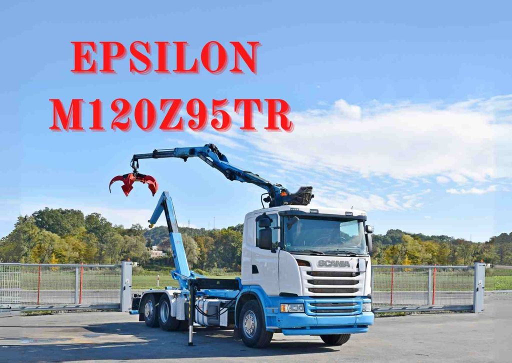 Scania G 440 * Abrollkipper * EPSILON M120Z95TR* TOP - Гаковий мультиліфт вантажівка: фото 1 Scania G 440 * Abrollkipper * EPSILON M120Z95TR* TOP - Гаковий мультиліфт вантажівка: фото 1