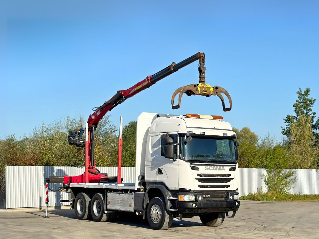 Scania G490* HOLZTRANSPORTER * PENZ 12Z8.70* 6x6 - Вантажівка з маніпулятором: фото 2 Scania G490* HOLZTRANSPORTER * PENZ 12Z8.70* 6x6 - Вантажівка з маніпулятором: фото 2