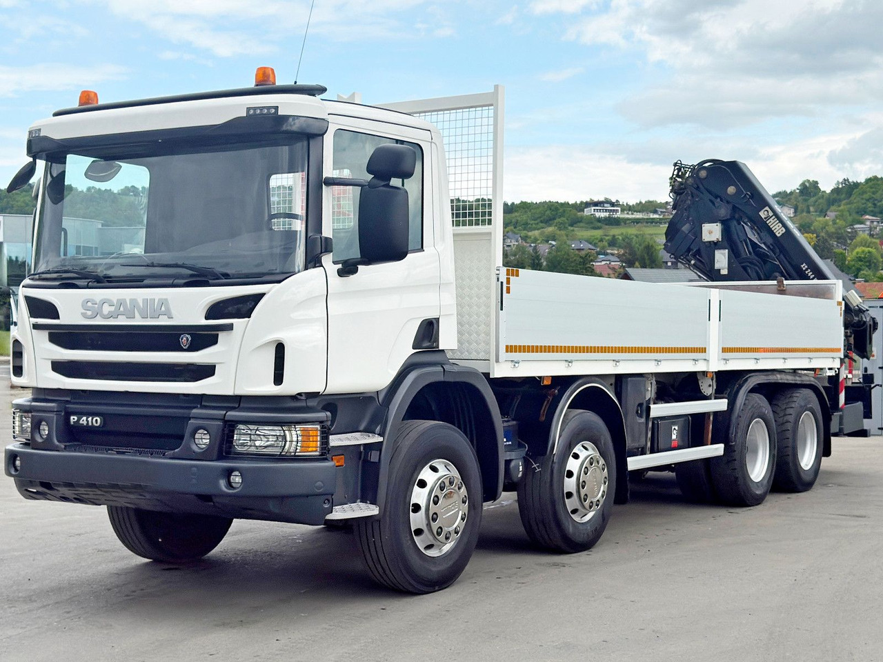 Scania P 410*PLATFORM 7,00m*HIAB 244 E-5 HIPRO+FUNK/8x4 Scania P 410*PRITSCHE 7,00m*HIAB 244 E-5 HIPRO+FUNK/8x4 - Вантажівка з маніпулятором, Бортова вантажівка/ Платформа: фото 4 Scania P 410*PLATFORM 7,00m*HIAB 244 E-5 HIPRO+FUNK/8x4 Scania P 410*PRITSCHE 7,00m*HIAB 244 E-5 HIPRO+FUNK/8x4 - Вантажівка з маніпулятором, Бортова вантажівка/ Платформа: фото 4