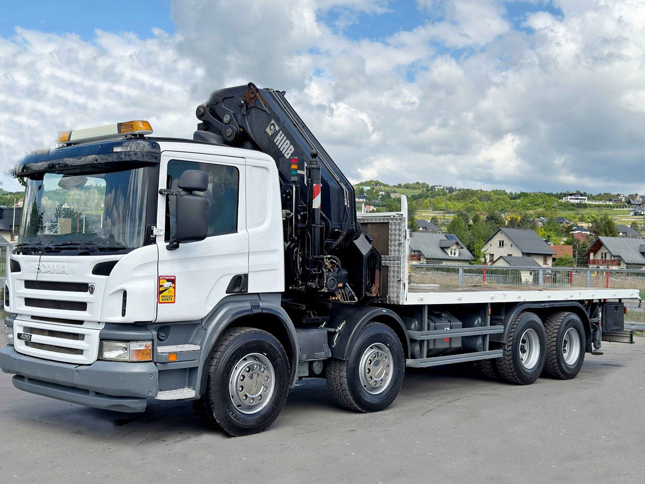 Scania P 420* PLATFORM 6,80m * HIAB 600 EP-5/FUNK * 8x4 - Вантажівка з маніпулятором: фото 4 Scania P 420* PLATFORM 6,80m * HIAB 600 EP-5/FUNK * 8x4 - Вантажівка з маніпулятором: фото 4