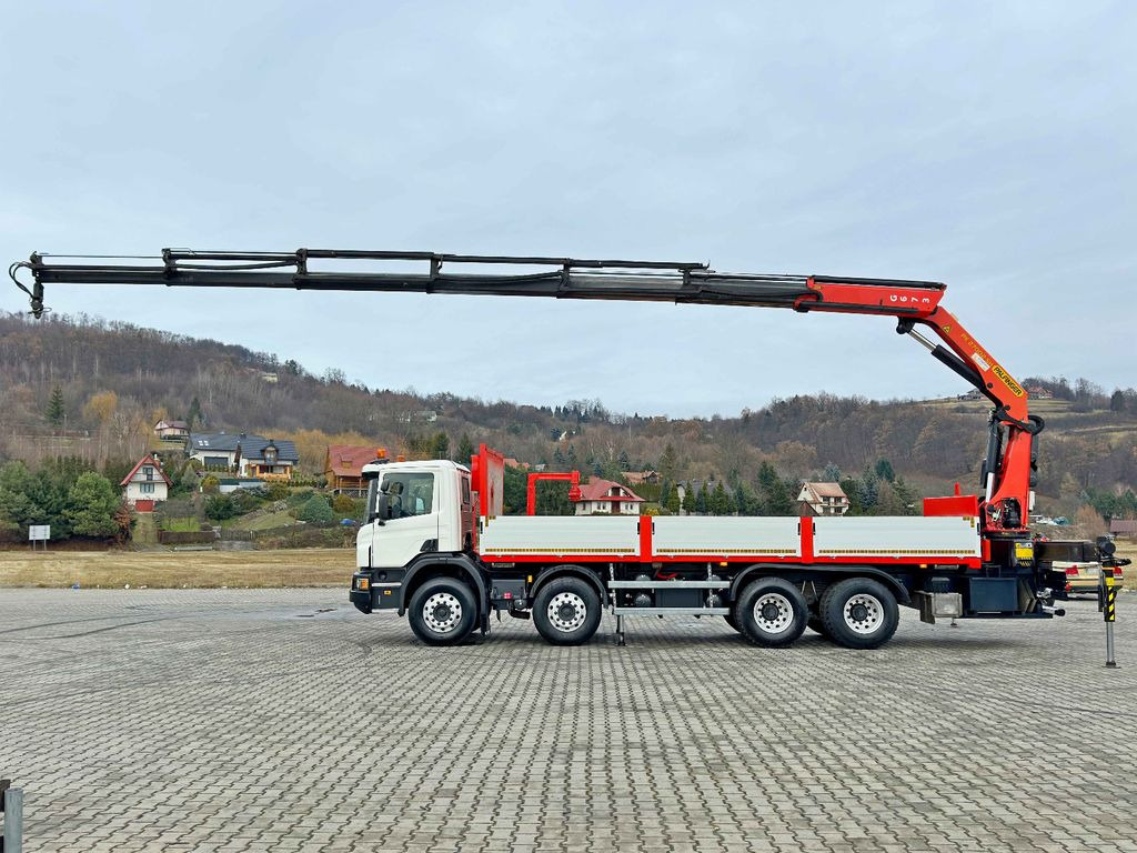 Вантажівка з маніпулятором, Бортова вантажівка/ Платформа Scania P 450 * PK 27002 - SH + FUNK * 8x4 * TOPZUSTAND: фото 6