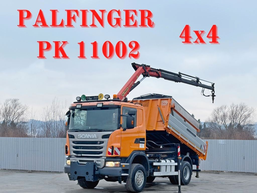Scania R 420 KIPPER 4,15 m * PK 11002/FUNK * sandblaste - Вантажівка з маніпулятором: фото 1 Scania R 420 KIPPER 4,15 m * PK 11002/FUNK * sandblaste - Вантажівка з маніпулятором: фото 1