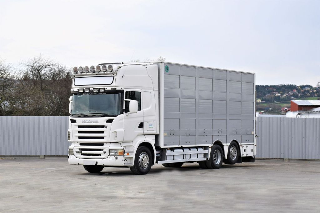 Scania R 500 TIERTRANSPORTWAGEN 7,10m / 4STOCK Scania R 500 TIERTRANSPORTWAGEN 7,10m / 4STOCK - Для перевезення худоби вантажівка: фото 1 Scania R 500 TIERTRANSPORTWAGEN 7,10m / 4STOCK Scania R 500 TIERTRANSPORTWAGEN 7,10m / 4STOCK - Для перевезення худоби вантажівка: фото 1
