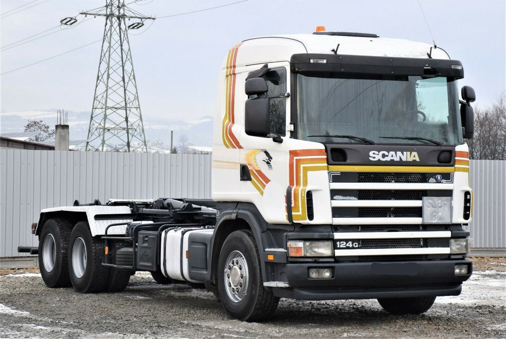 Scania R124 470 Abrollkipper *6x2* Top Zustand ! Scania R124 470 Abrollkipper * 6x2 * Motor Problem - Гаковий мультиліфт вантажівка: фото 3 Scania R124 470 Abrollkipper *6x2* Top Zustand ! Scania R124 470 Abrollkipper * 6x2 * Motor Problem - Гаковий мультиліфт вантажівка: фото 3