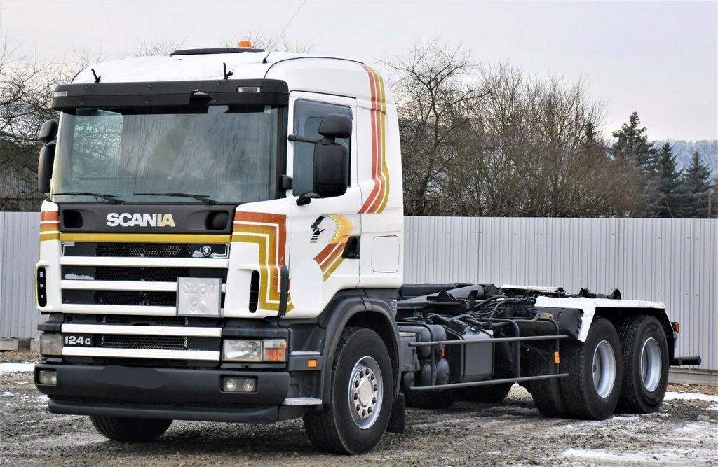 Scania R124 470 Abrollkipper *6x2* Top Zustand ! Scania R124 470 Abrollkipper * 6x2 * Motor Problem - Гаковий мультиліфт вантажівка: фото 4 Scania R124 470 Abrollkipper *6x2* Top Zustand ! Scania R124 470 Abrollkipper * 6x2 * Motor Problem - Гаковий мультиліфт вантажівка: фото 4