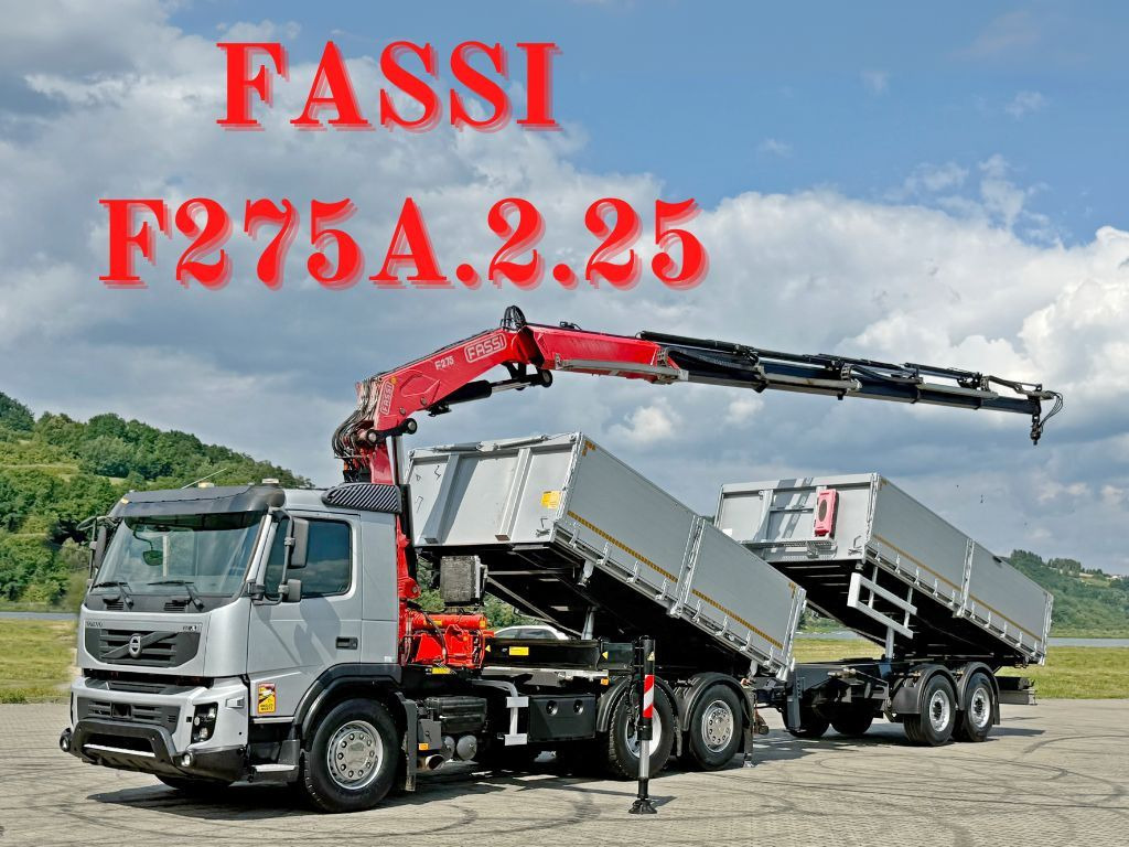 Volvo FMX 420* FASSI F275.2.25 + FUNK + Anhänger / TOP - Самоскид вантажівка, Вантажівка з маніпулятором: фото 1 Volvo FMX 420* FASSI F275.2.25 + FUNK + Anhänger / TOP - Самоскид вантажівка, Вантажівка з маніпулятором: фото 1