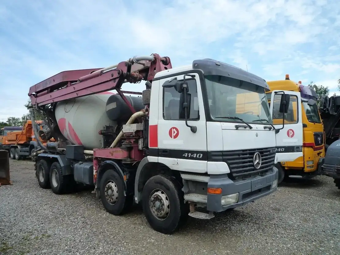 Mercedes-Benz Actros 4141 - Автобетононасос-змішувач: фото 1 Mercedes-Benz Actros 4141 - Автобетононасос-змішувач: фото 1