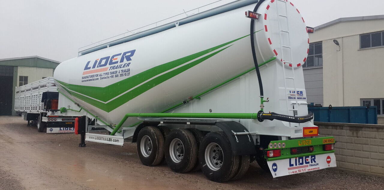Новий Напівпричіп цистерна Для транспортування цементу LIDER 2024 NEW 80 TONS CAPACITY FROM MANUFACTURER READY IN STOCK: фото 13