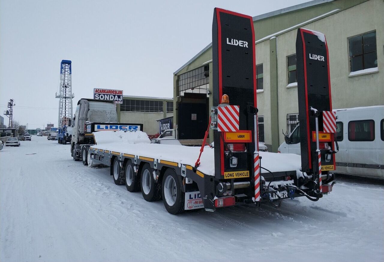 Новий Низькорамна платформа напівпричіп Для транспортування важкої техніки LIDER 2025 model new directly from manufacturer company available stock: фото 11