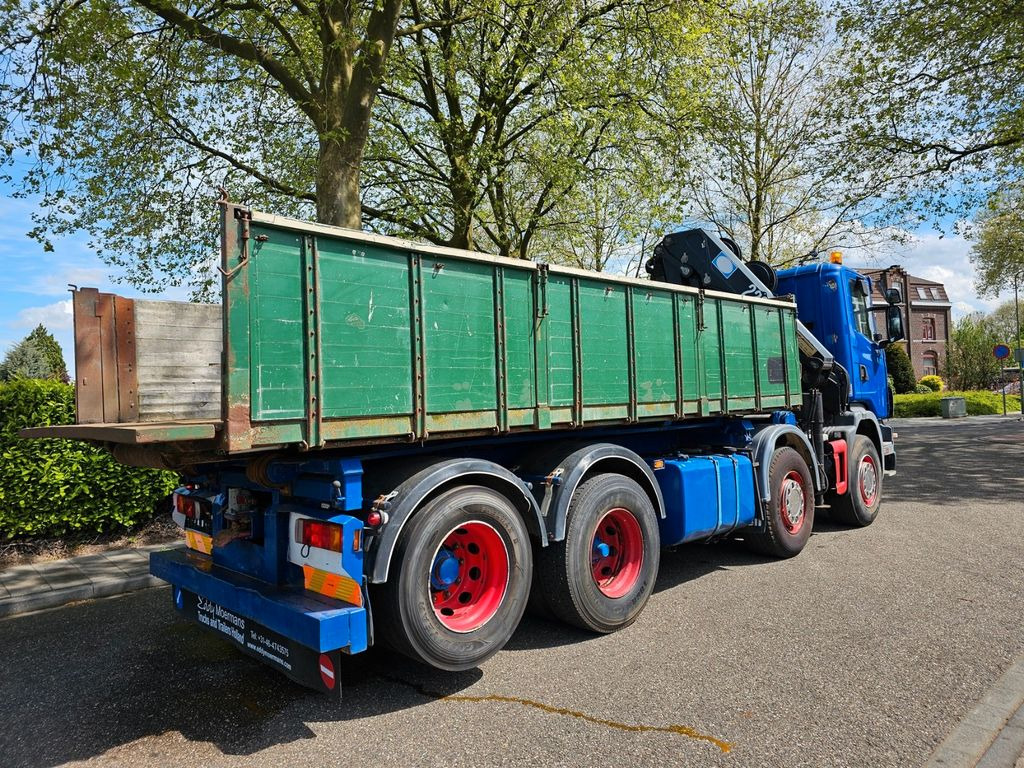 Вантажівка з маніпулятором, Самоскид вантажівка Scania R 124G 420 8x2 Kran (2006)-Container- Kipper: фото 8