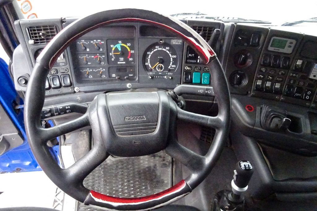 Вантажівка з маніпулятором, Самоскид вантажівка Scania R 124G 420 8x2 Kran (2006)-Container- Kipper: фото 11