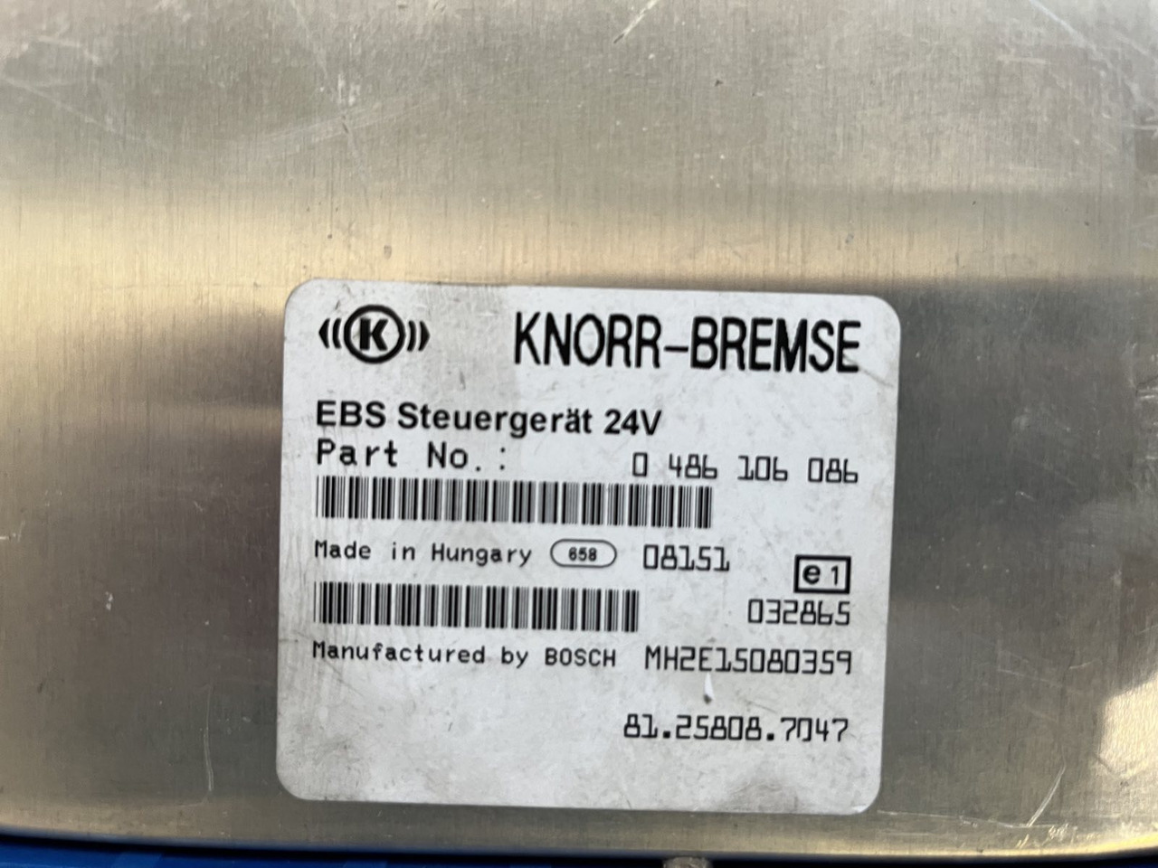 EBS ELECTRONICS BRAKE MAN TGA-TGX - Блок управління в категорії Вантажівки: фото 4 EBS ELECTRONICS BRAKE MAN TGA-TGX - Блок управління в категорії Вантажівки: фото 4