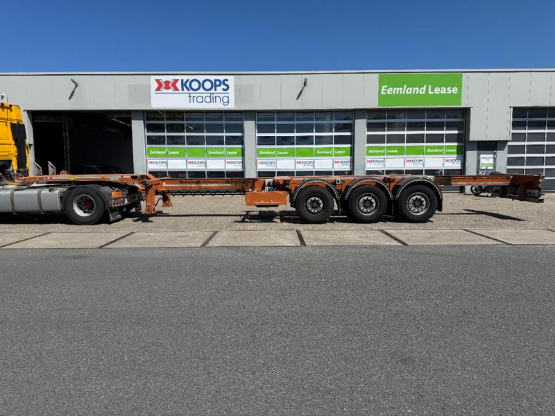 Broshuis MFCC container chassis Multi functioneel 2x 20 1x 30 1x 40 1x 45 saf assen uitschuifbaar tot 14,40 - Шасі напівпричіп: фото 1 Broshuis MFCC container chassis Multi functioneel 2x 20 1x 30 1x 40 1x 45 saf assen uitschuifbaar tot 14,40 - Шасі напівпричіп: фото 1