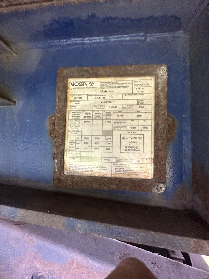 Низькорамна платформа напівпричіп CHIEFTAIN TRAILERS LTD naczepa niskopodwoziowa: фото 14