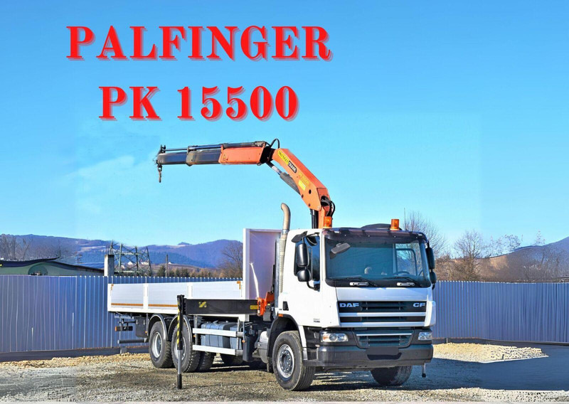 DAF CF 75.360 - Бортова вантажівка/ Платформа, Вантажівка з маніпулятором: фото 1 DAF CF 75.360 - Бортова вантажівка/ Платформа, Вантажівка з маніпулятором: фото 1
