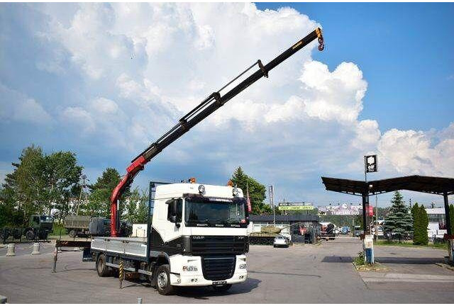 DAF XF 105.410 - Бортова вантажівка/ Платформа, Вантажівка з маніпулятором: фото 1 DAF XF 105.410 - Бортова вантажівка/ Платформа, Вантажівка з маніпулятором: фото 1