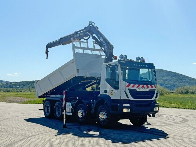 Iveco TRAKKER 450 * FASSI F215A.0.22 + FUNK / 8x4 *TOP - Самоскид вантажівка, Вантажівка з маніпулятором: фото 2 Iveco TRAKKER 450 * FASSI F215A.0.22 + FUNK / 8x4 *TOP - Самоскид вантажівка, Вантажівка з маніпулятором: фото 2
