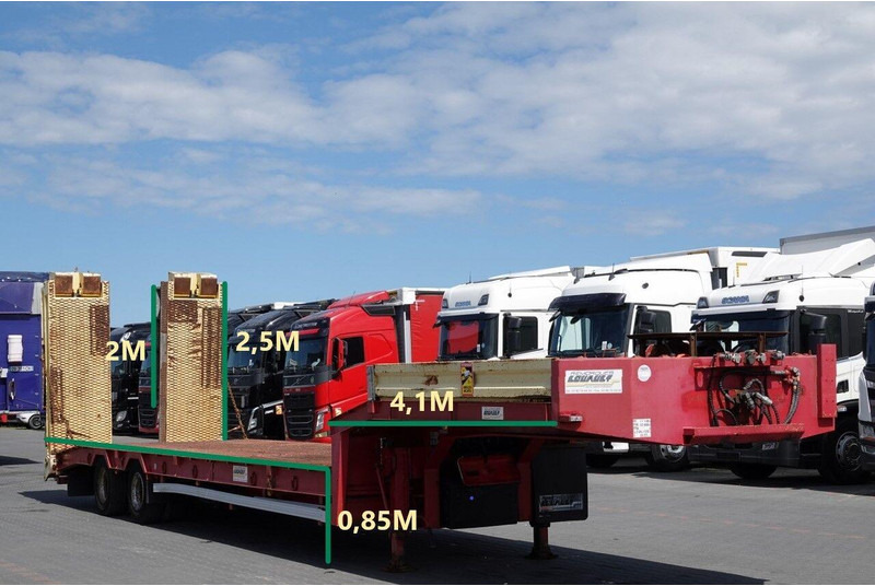 Louault LAWETA NISKOPODWOZIOWA / NAJAZDY HYDRAULICZNE / WCIĄGARKA / 2 OS - Низькорамна платформа напівпричіп: фото 2 Louault LAWETA NISKOPODWOZIOWA / NAJAZDY HYDRAULICZNE / WCIĄGARKA / 2 OS - Низькорамна платформа напівпричіп: фото 2
