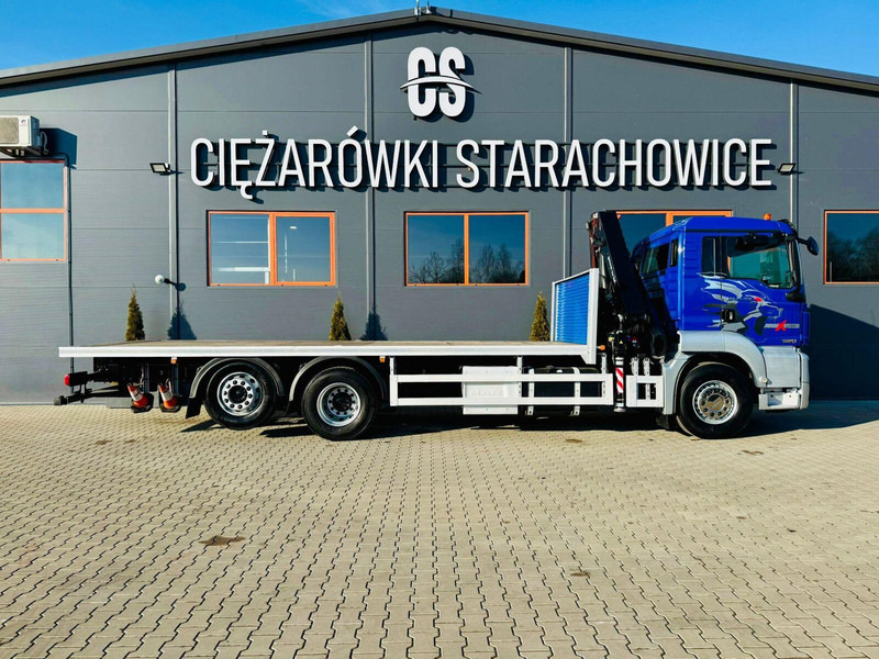 MAN MAN TGS 26.360 // E6 // 6x2 // platforma laweta 7,2m z HDs HMF 1 - Бортова вантажівка/ Платформа, Вантажівка з маніпулятором: фото 5 MAN MAN TGS 26.360 // E6 // 6x2 // platforma laweta 7,2m z HDs HMF 1 - Бортова вантажівка/ Платформа, Вантажівка з маніпулятором: фото 5