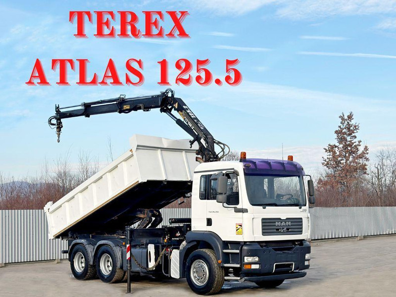 MAN TGA 26.350 * KIPPER 4,90m + TEREX ATLAS * 6x4 * - Самоскид вантажівка: фото 1 MAN TGA 26.350 * KIPPER 4,90m + TEREX ATLAS * 6x4 * - Самоскид вантажівка: фото 1