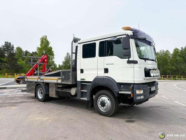 MAN TGM 13.290 4x4 FASSI F40B22 Crane Camper DOKA - Бортова вантажівка/ Платформа, Вантажівка з маніпулятором: фото 3 MAN TGM 13.290 4x4 FASSI F40B22 Crane Camper DOKA - Бортова вантажівка/ Платформа, Вантажівка з маніпулятором: фото 3