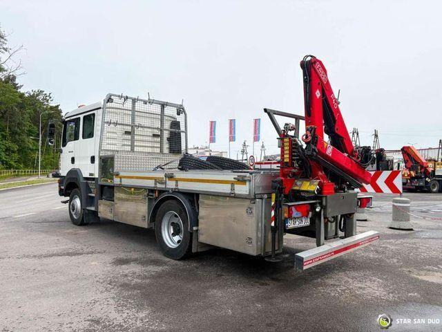 Бортова вантажівка/ Платформа, Вантажівка з маніпулятором MAN TGM 13.290 4x4 FASSI F40B22 Crane Camper DOKA: фото 8