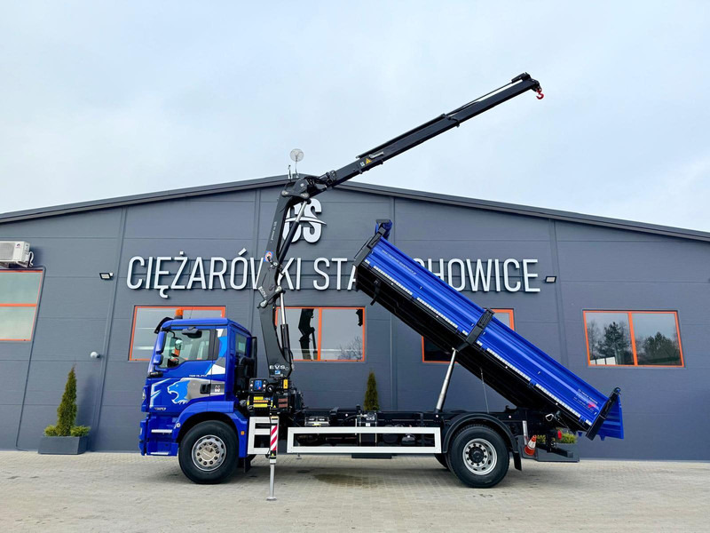 MAN TGM 18.250 wywrotka 3 - stronna + żuraw HDS HMF - Самоскид вантажівка, Вантажівка з маніпулятором: фото 2 MAN TGM 18.250 wywrotka 3 - stronna + żuraw HDS HMF - Самоскид вантажівка, Вантажівка з маніпулятором: фото 2