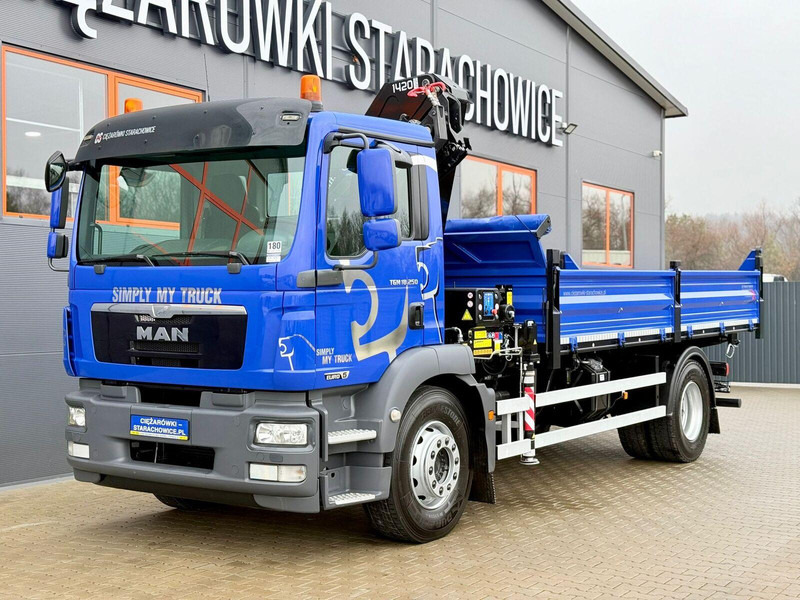 MAN TGM TGL TGS 18.250 // wywrotka 3-S + HDS HMF 1420 - K2 // bu - Самоскид вантажівка, Вантажівка з маніпулятором: фото 2 MAN TGM TGL TGS 18.250 // wywrotka 3-S + HDS HMF 1420 - K2 // bu - Самоскид вантажівка, Вантажівка з маніпулятором: фото 2